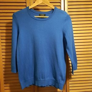 Lord & Taylor Royal Blue 💙 3/4 Sleeve Shirt